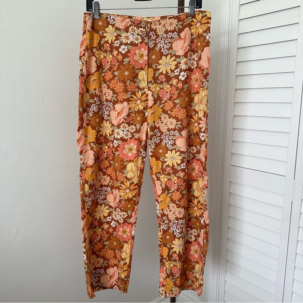 Billabong X The Salty Blonde Break Point Floral Printed Pants Size 29 (8)